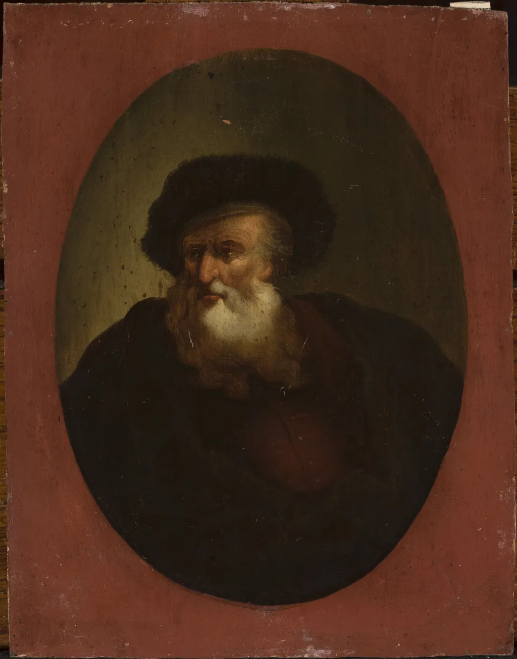 Old man turned to the left, by Christian Wilhelm Ernst Dietrich, oil, 1753