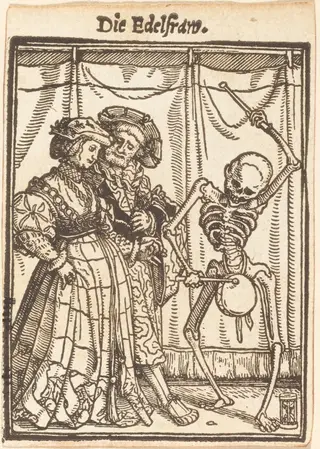 Die Edelfrau (The Noblewoman), by Hans Lützelburger, ink, 1526