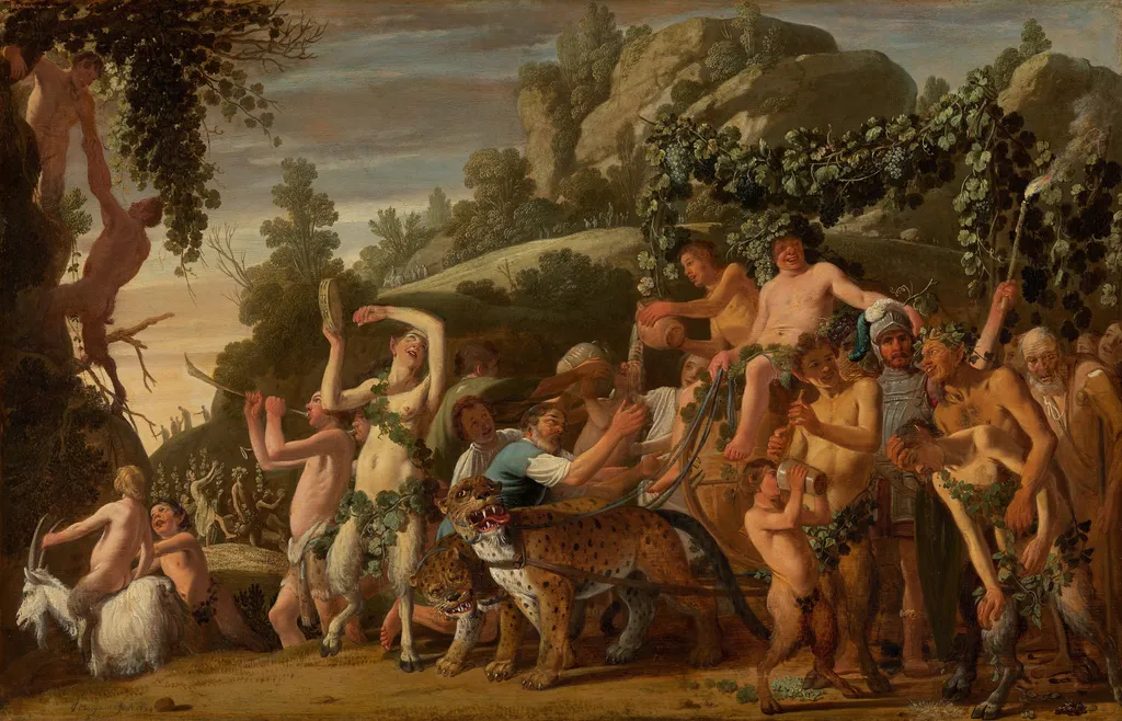 The Triumph of Bacchus, by Claes Corneliszoon Moeyaert, oil, 1624