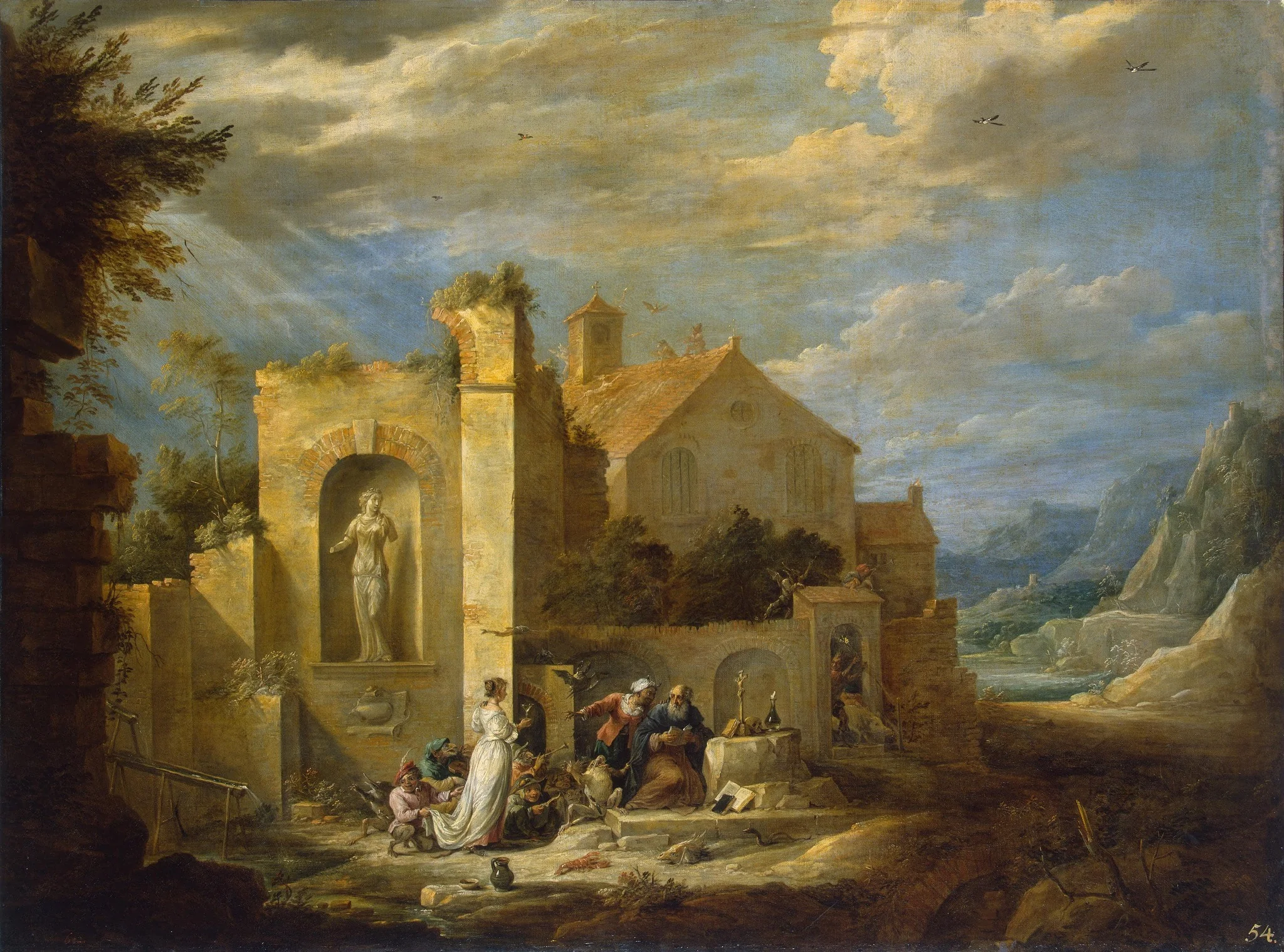 Temptation of St Antony, detail