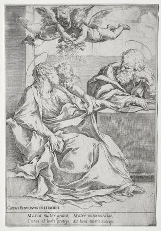 The Holy Family with Two Angels, by Guido Reni, 1600