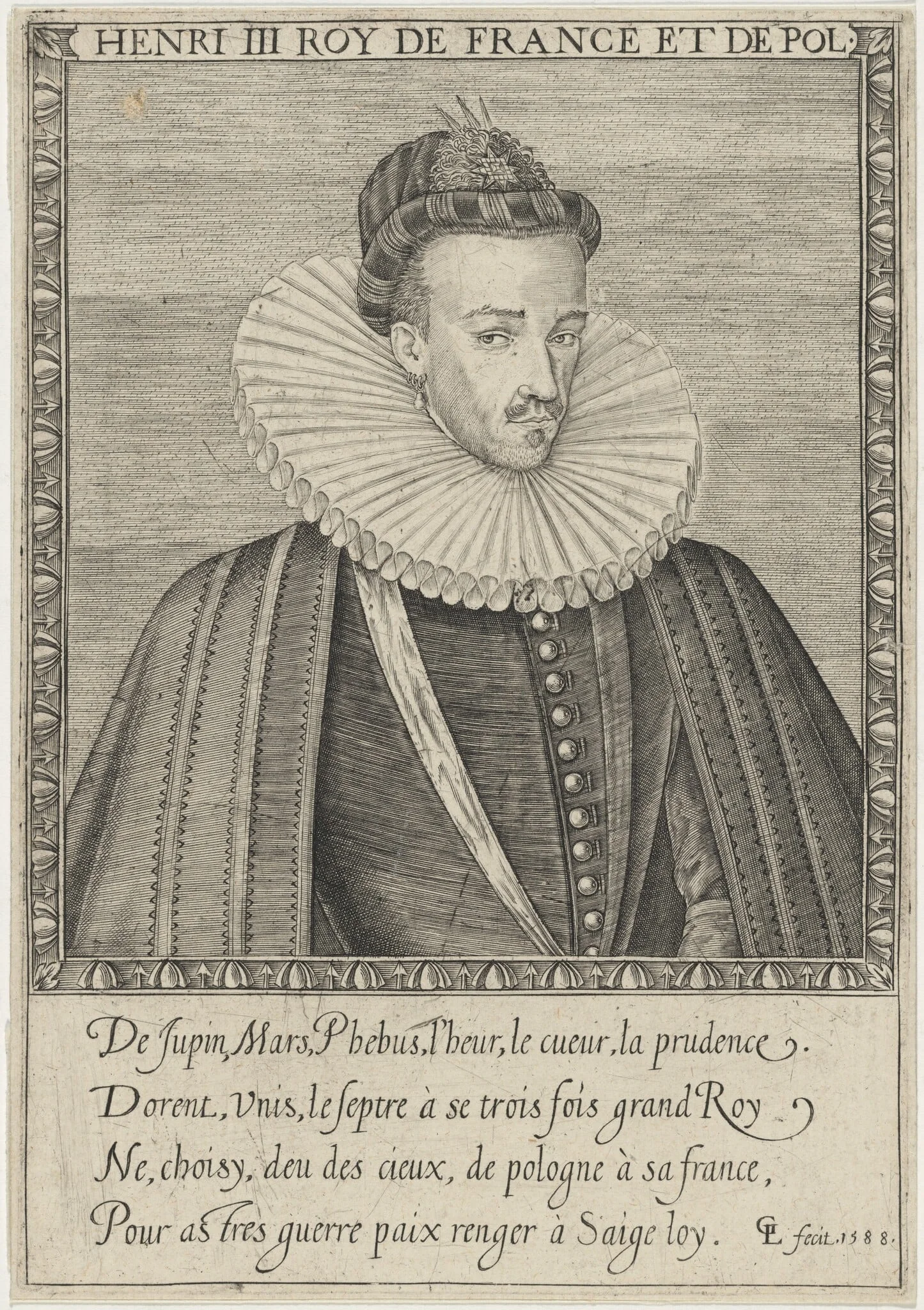 Henry III, Roy de France et de Pol, detail