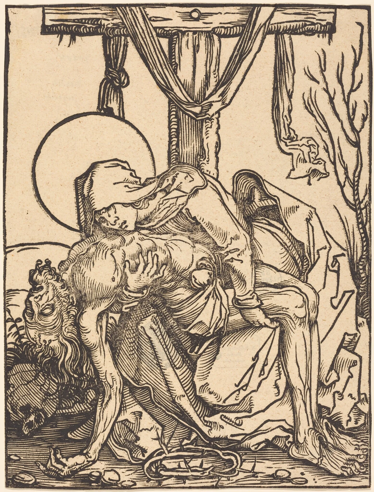 Pietà, detail