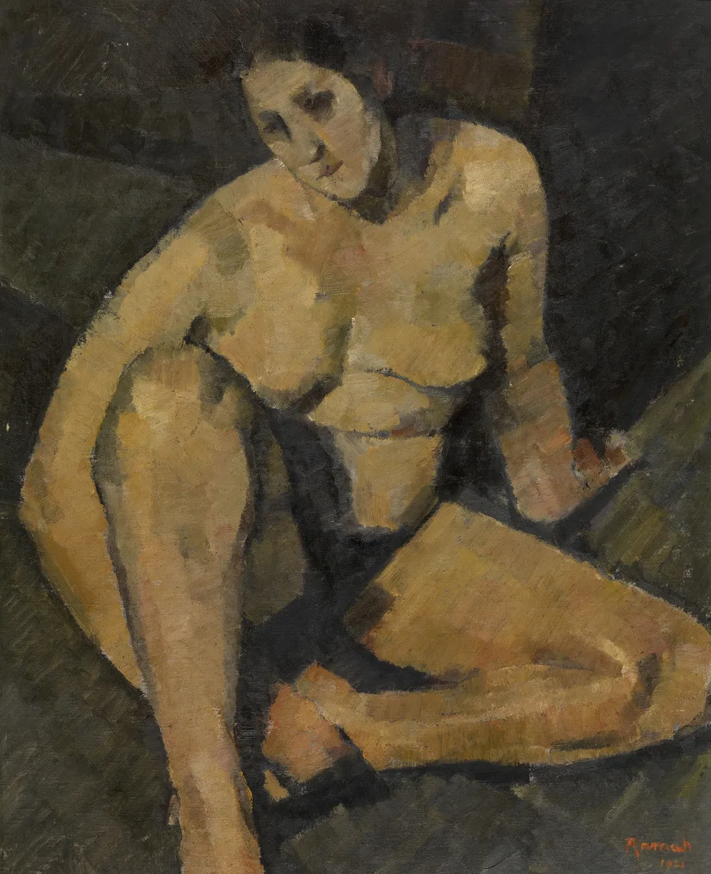 Sitting Nude, by Ramah, unspecified, 1921