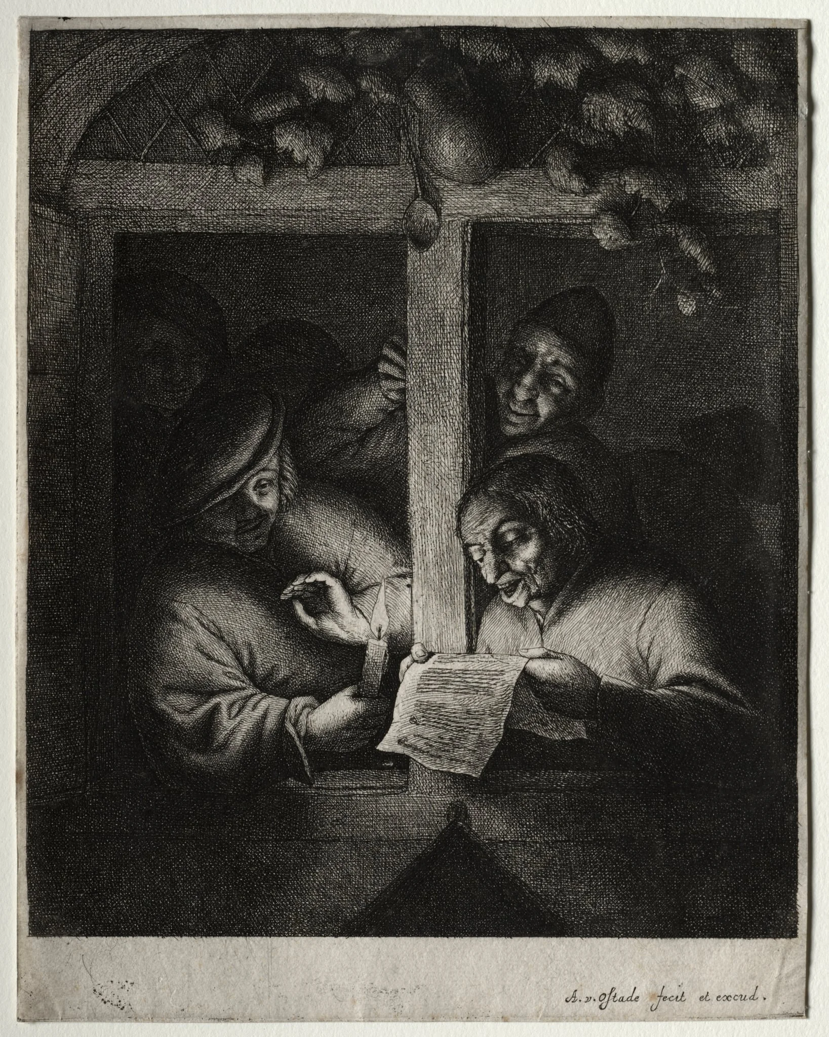 The Carol Singers, detail