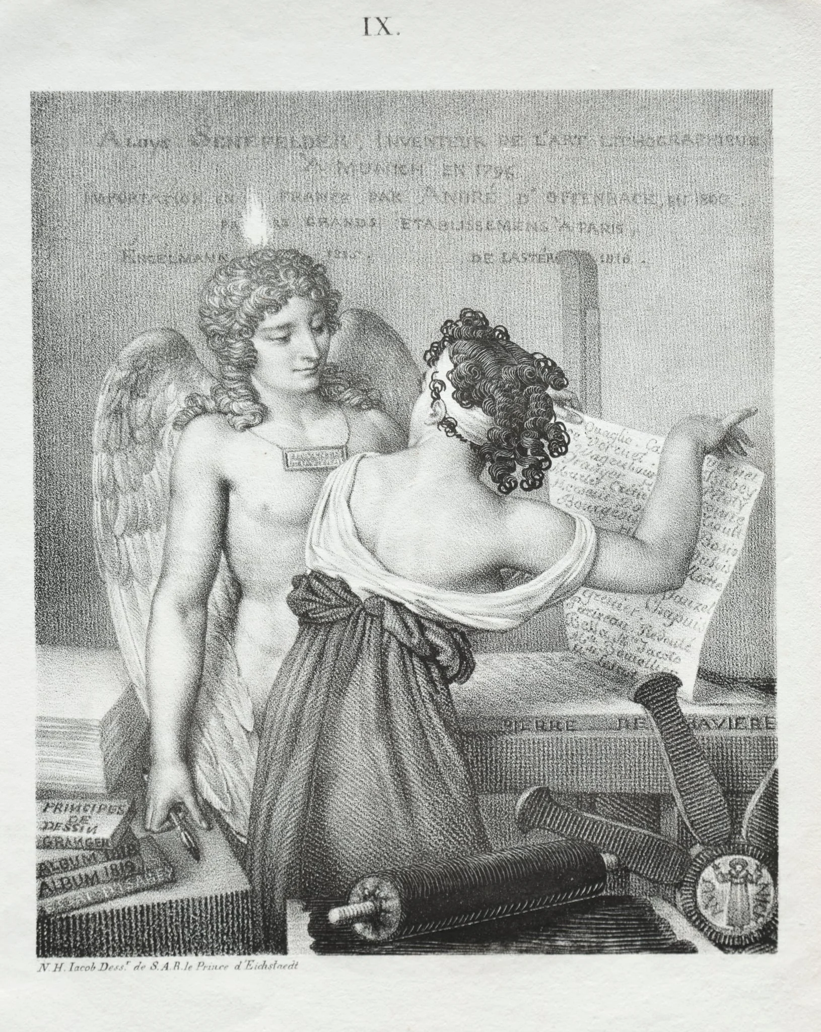 The Genius of Lithography, detail