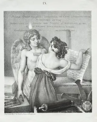 The Genius of Lithography, by Nicolas Henri Jacob, 1819