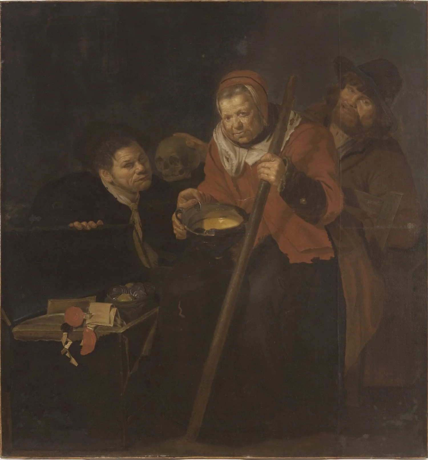 The Miser, detail