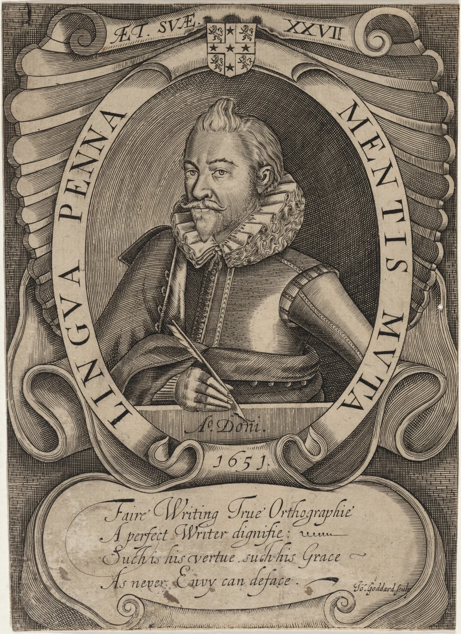 Martin Billingsley, Writing Master, detail