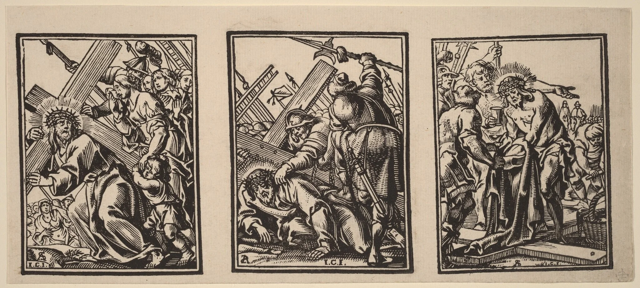 Three Scenes on the Road to Calvary, detail