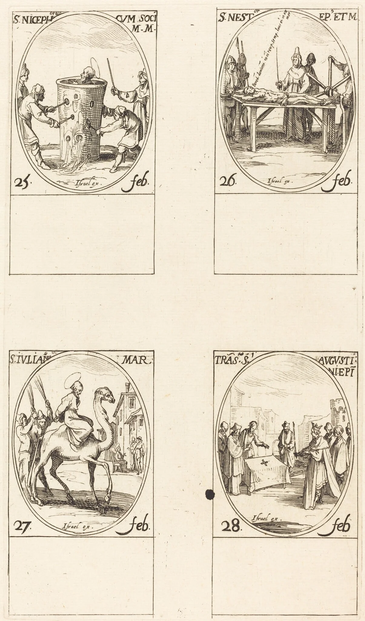 St. Nicephorus; St. Nestor; St. Julian; Translation of St. Augustin, detail