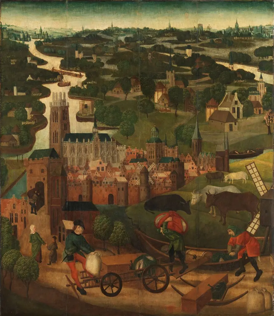 St. Elizabeth Flood, by Master of the St Elizabeth Panels, oil, 1496