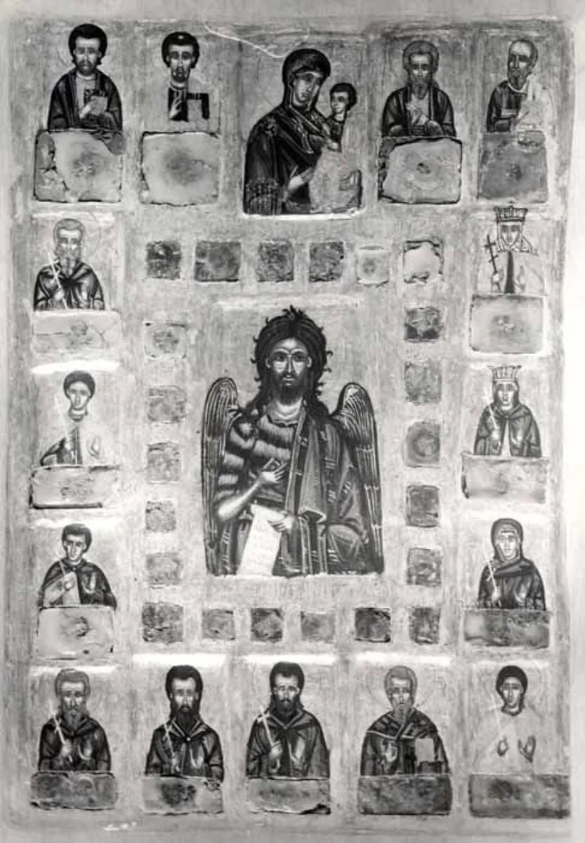Sfântul Ioan Botezătorul înconjurat de Sfinți, detail