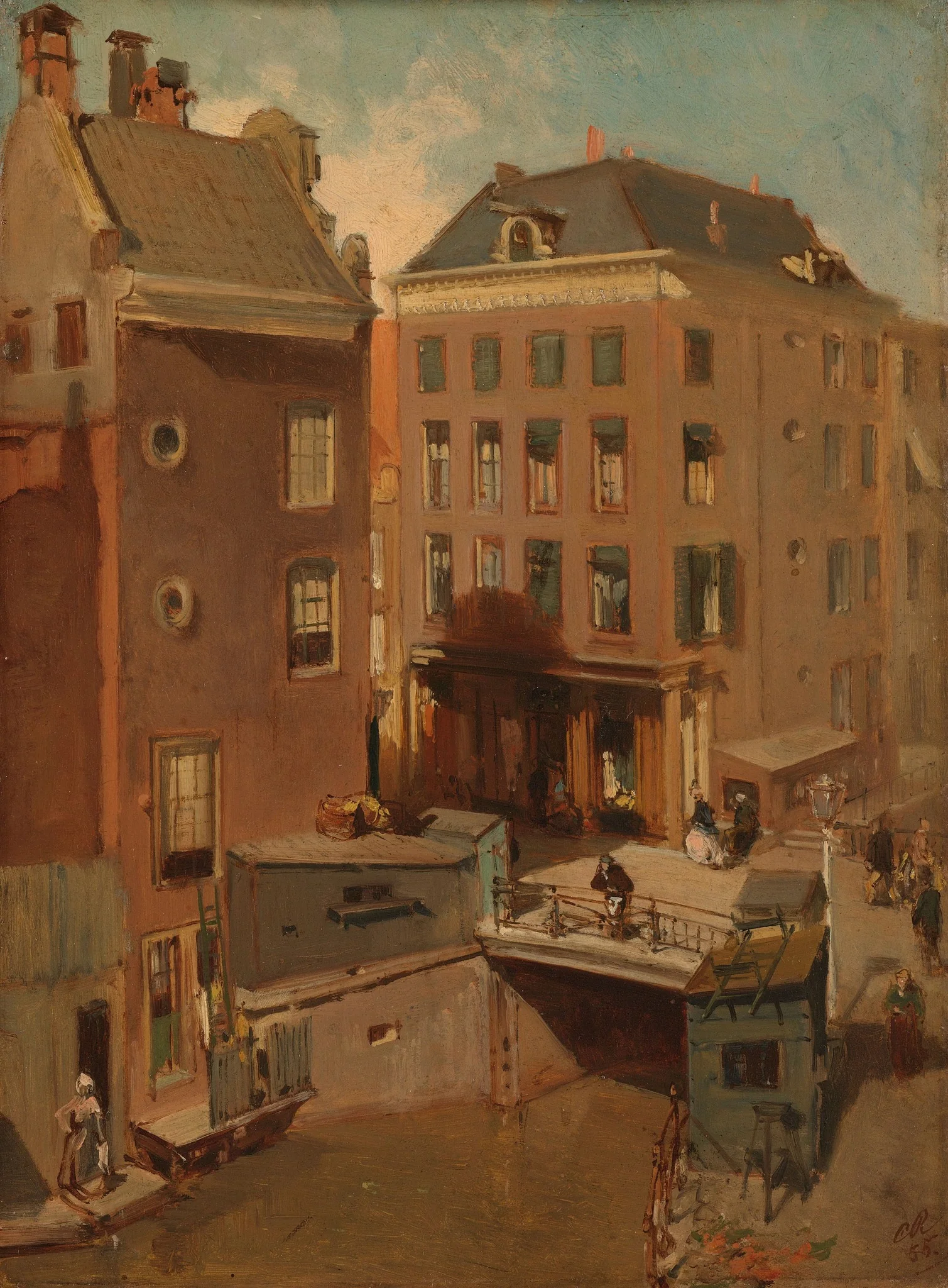 The Osjessluis near Kalverstraat in Amsterdam, detail