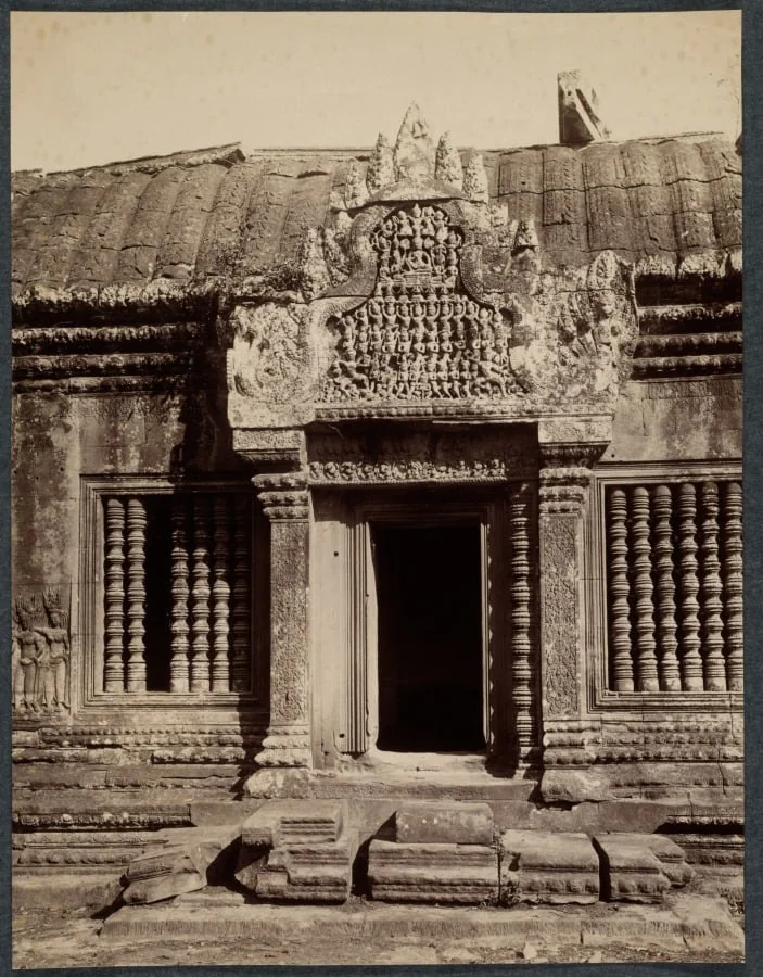 Doorway Through an Inner Enclosure, Angkor Wat, Cambodia, detail