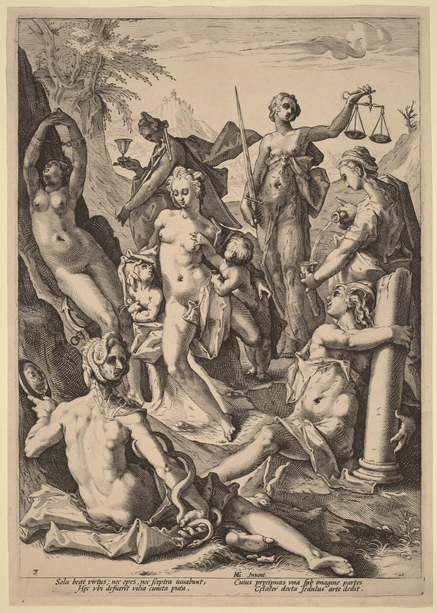 The Seven Virtues, detail