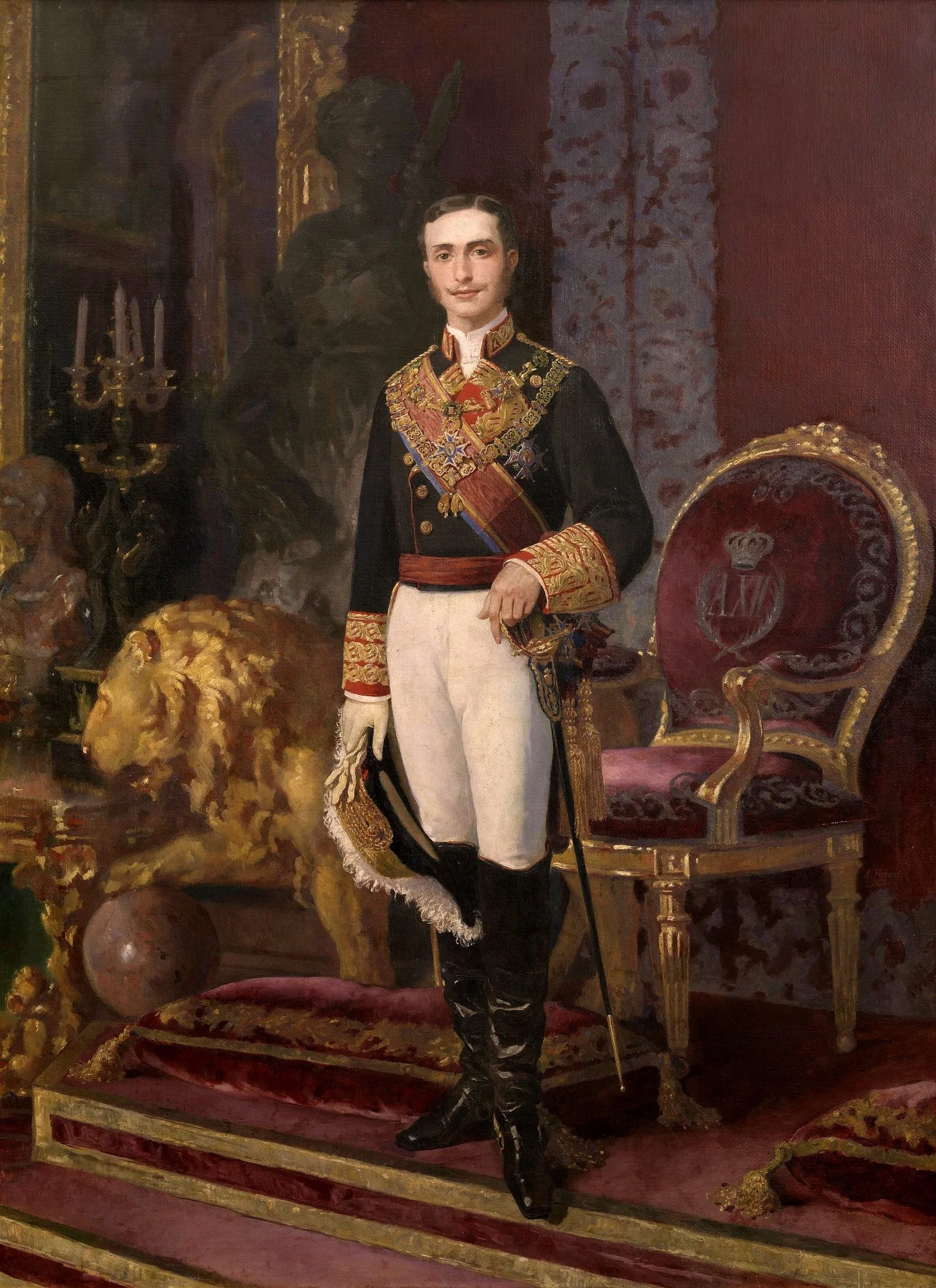 Alfonso XII, detail