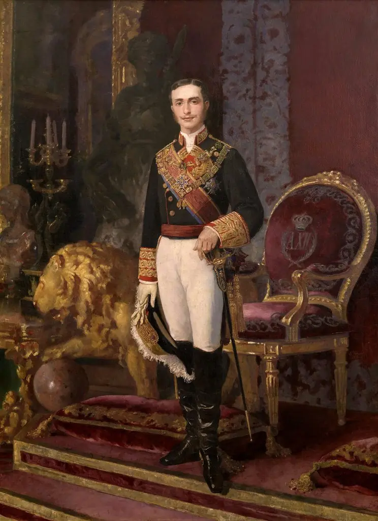 Alfonso XII, by Alejandro Ferrant y Fischermans, oil, 1890