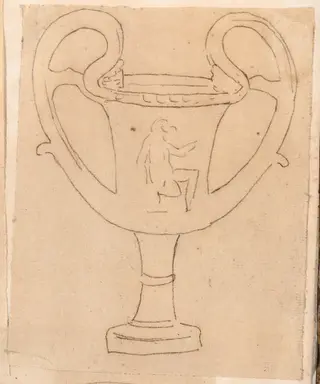 Greek Vase, by Jacques-Louis David, oil, 1778