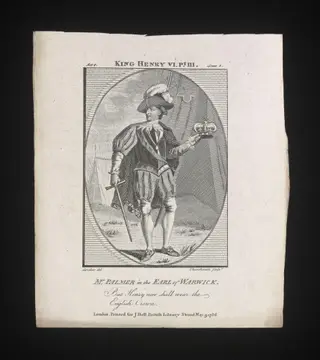 John Palmer Junior as the Earl of Warwick, by J. Thornthwaite, 9