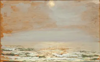 Sea at Połąga IV, by Leon Wyczółkowski, oil, 1908
