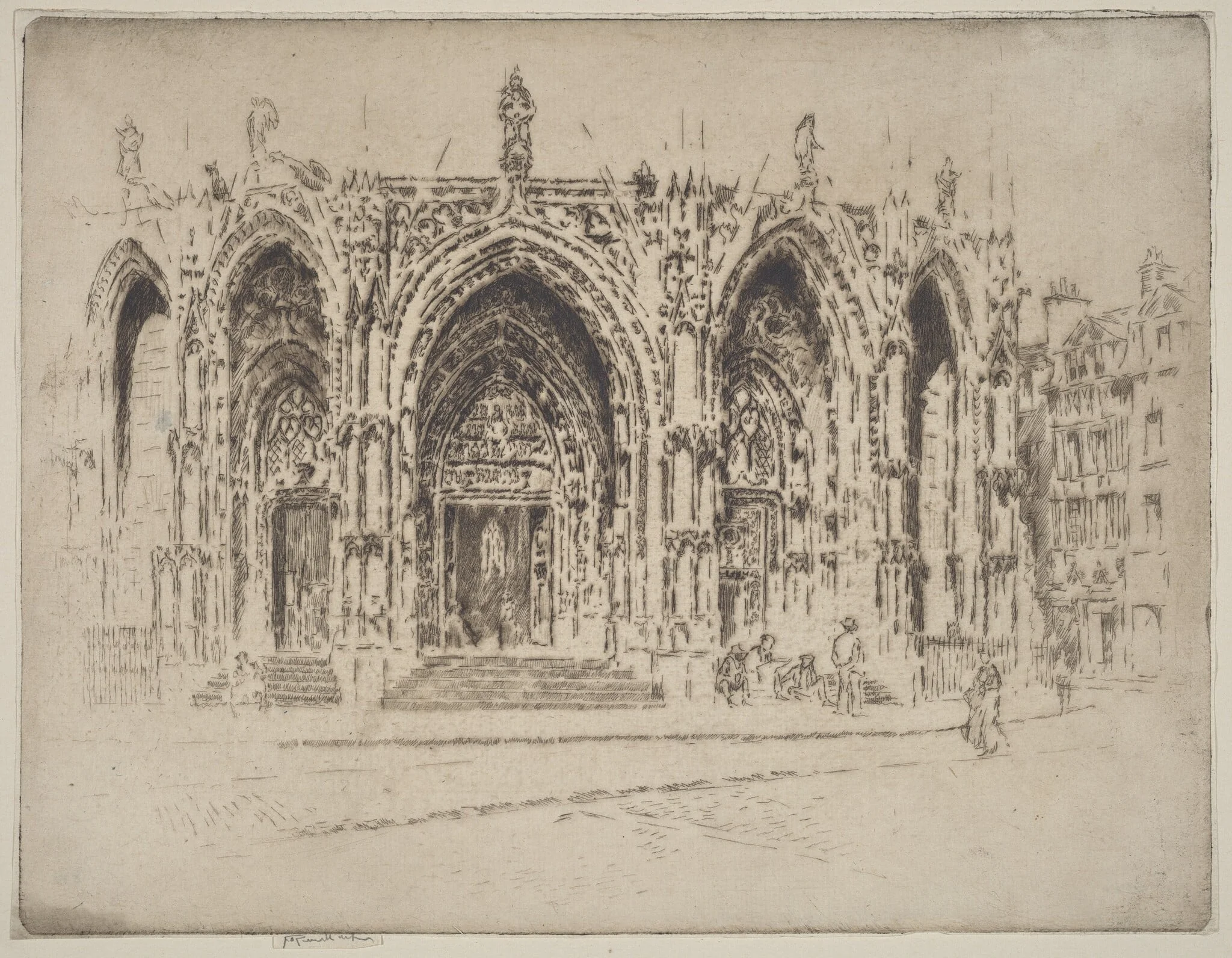 Porch of San Maclou, Rouen, detail