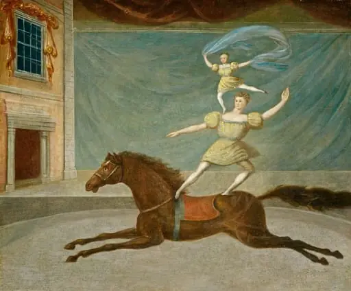 The Mounted Acrobats, oil, 1825