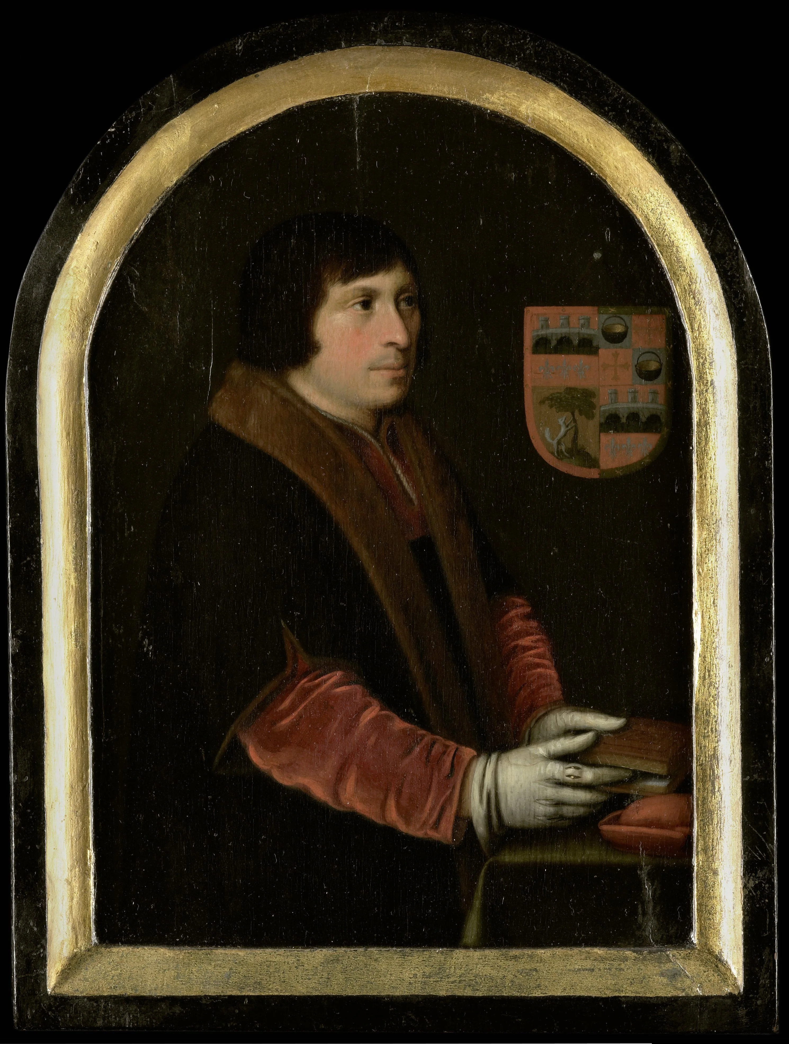 Portrait of Pieter Salina, detail