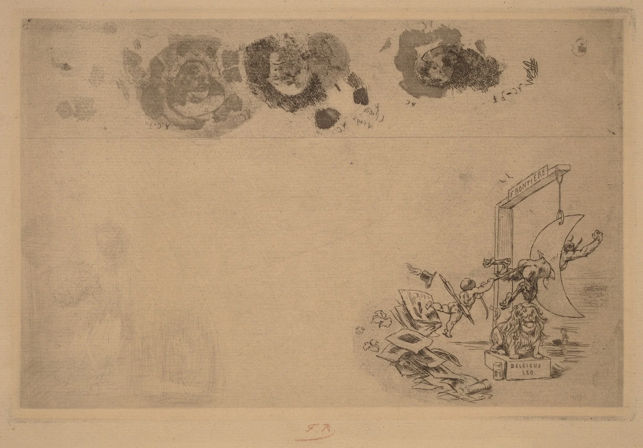 Belgian Border, Bill of Disorder (Frontiere de Belgique. Billet a Desordre), detail