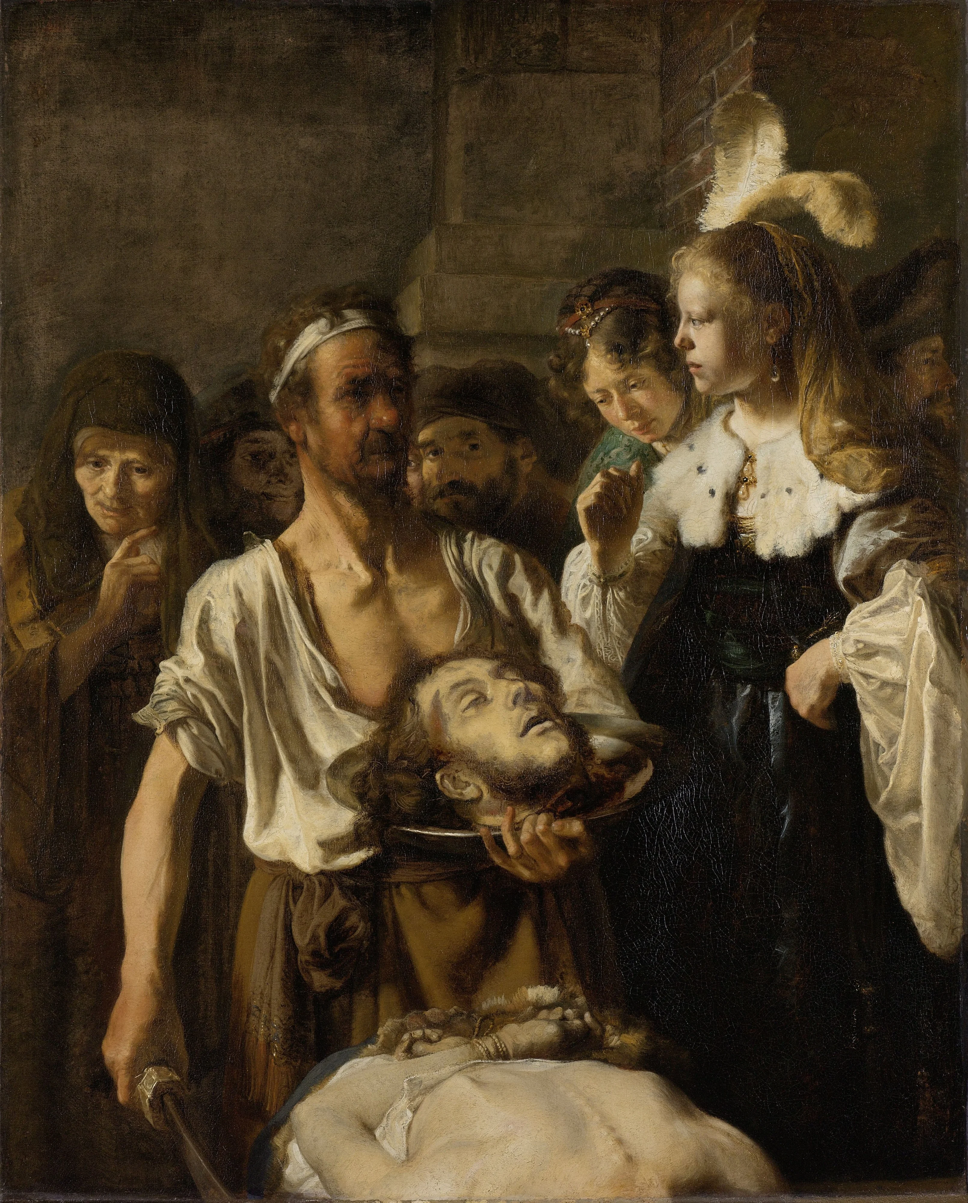 The beheading of John the Baptist, detail