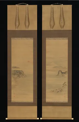 Shichirigahama and Enoshima, by Utagawa Hiroshige, unspecified, 1851