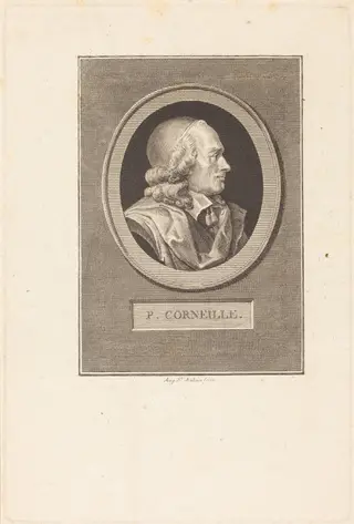 Pierre Corneille, by Augustin de Saint-Aubin, ink, 1799