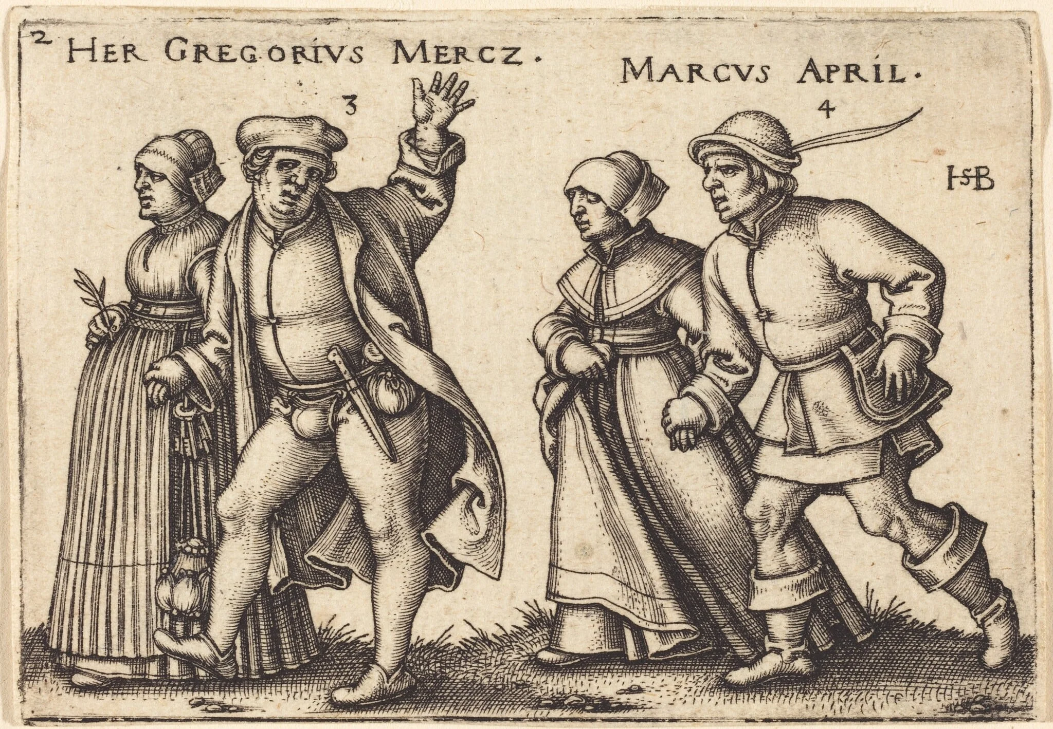 March and April, detail