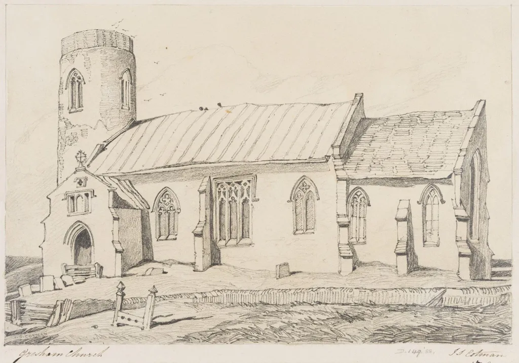 Gresham Church, by John Sell Cotman, 1800