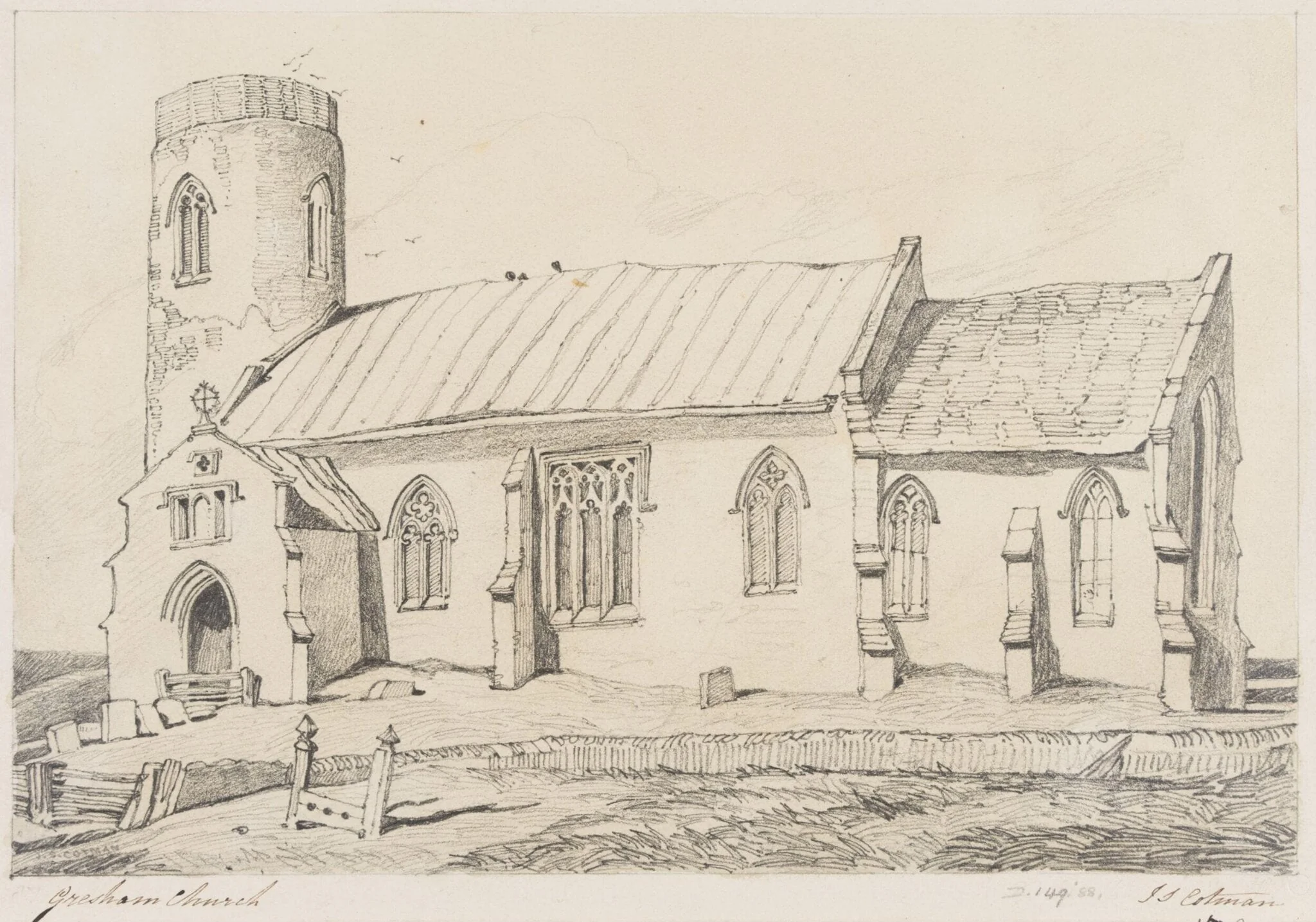 Gresham Church, detail