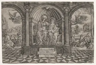 The Virgin and St. Anne, by Master Na Dat with the Mousetrap, 1512