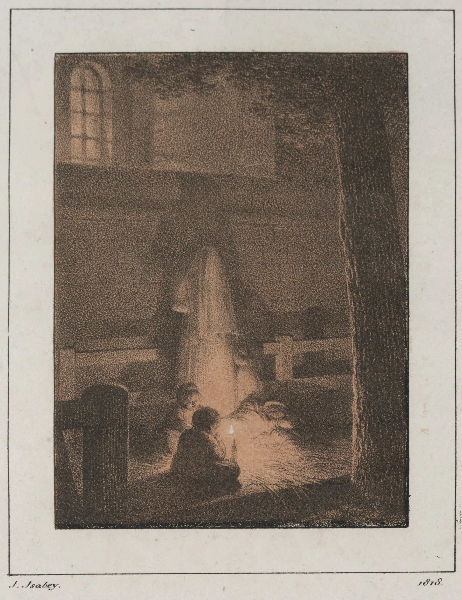 Children with Candle, detail