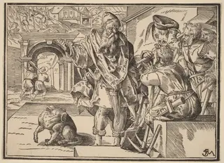 Christ Tells His Disciples of the Last Judgment, by Christoph Murer, ink, 1630
