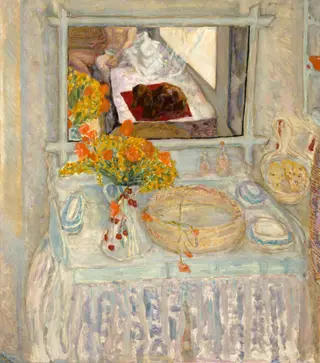 Dressing Table and Mirror, by Pierre Bonnard, oil, 1923