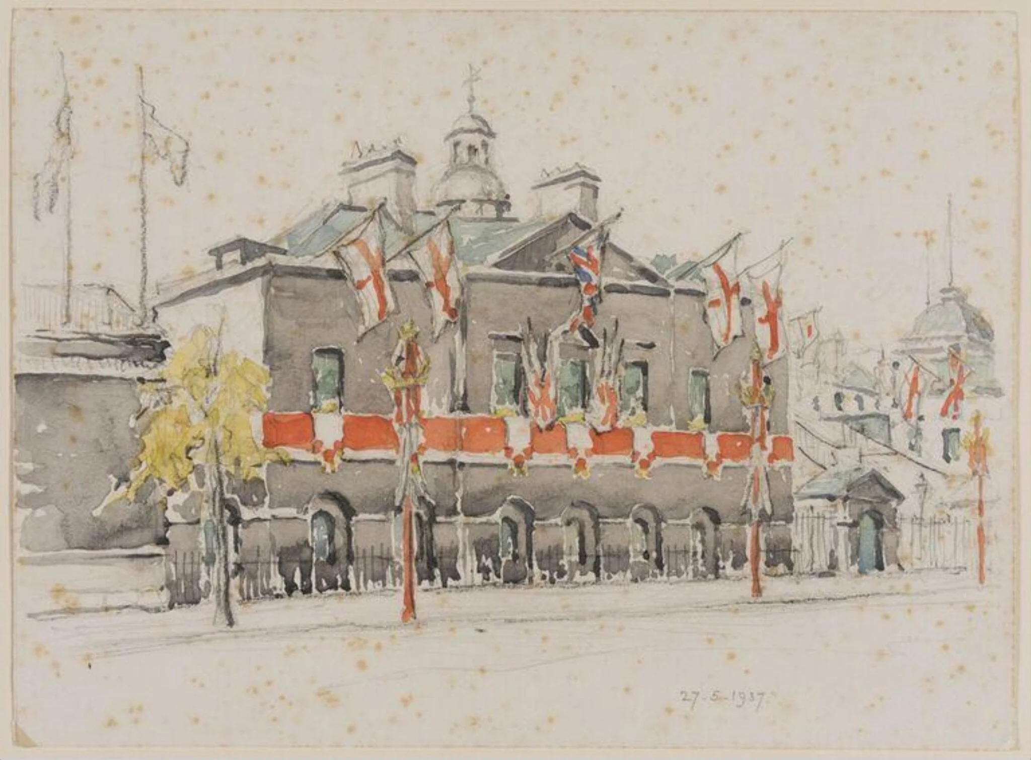 The Horse Guards. South wing, detail