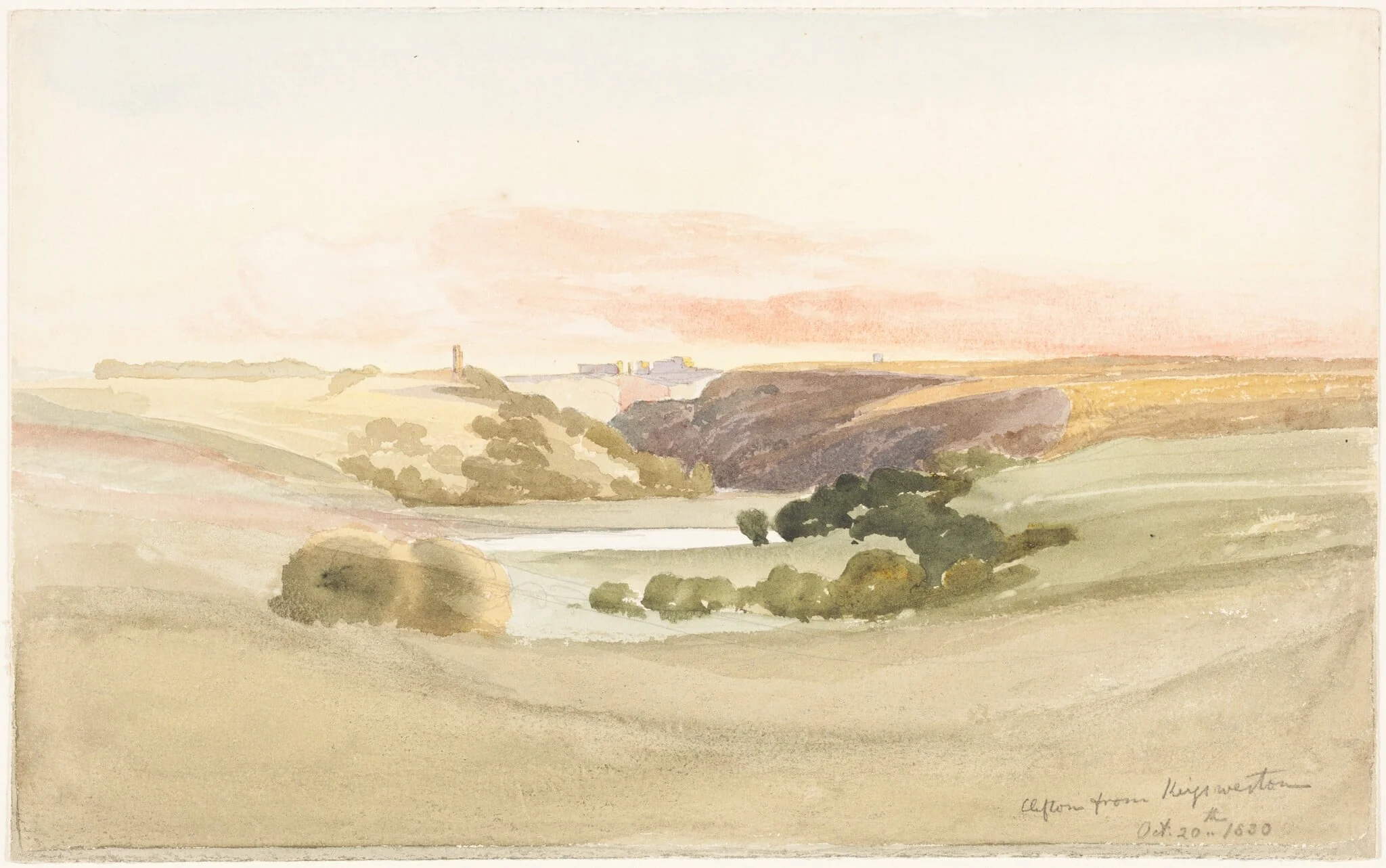 Clifton from Kingsweston, detail