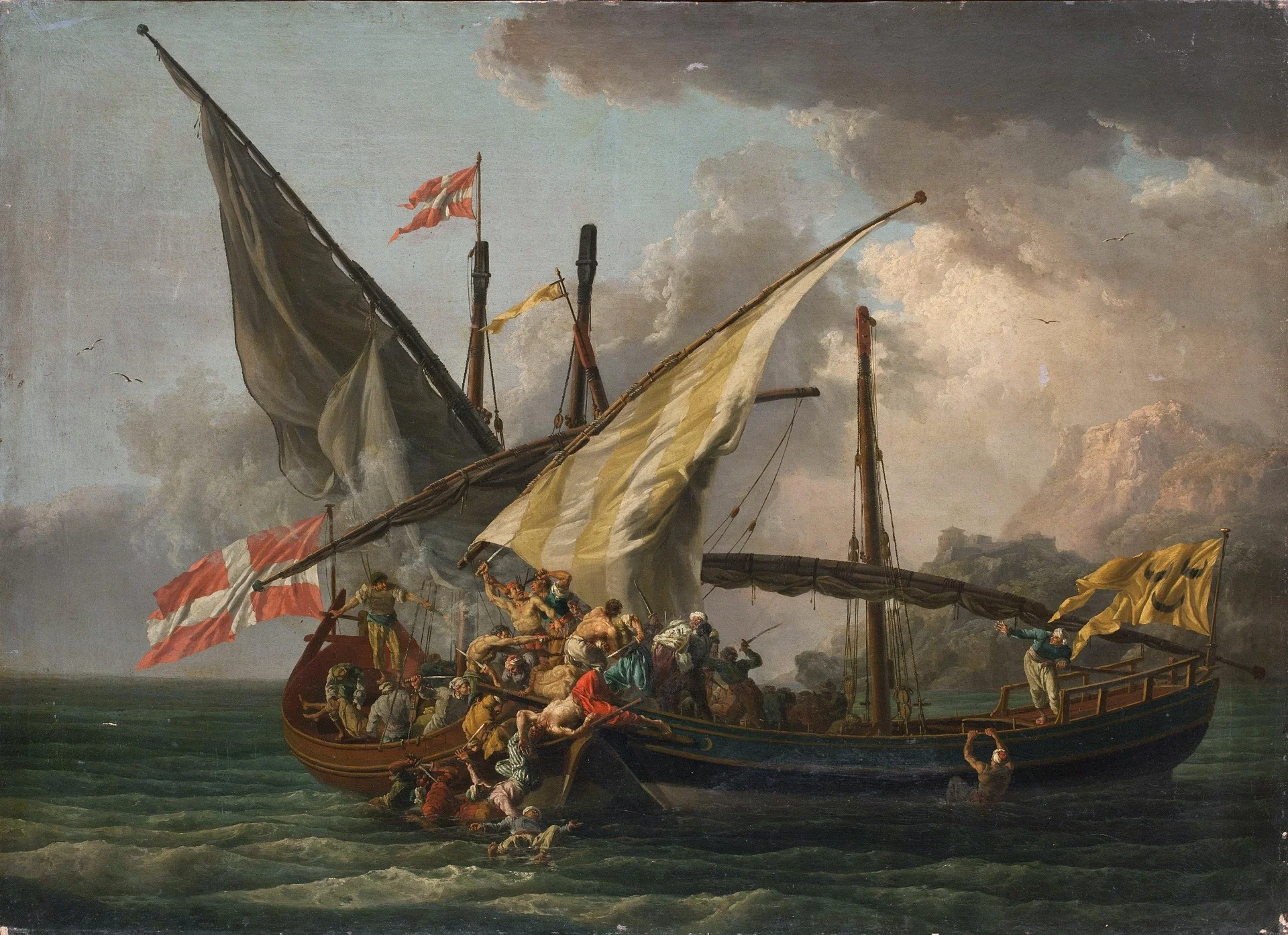 Sea Sattle: Grappling with a Ship, detail