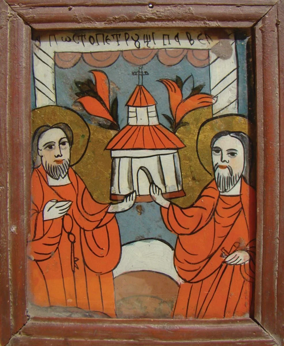 Apostolii Petru și Pavel, detail