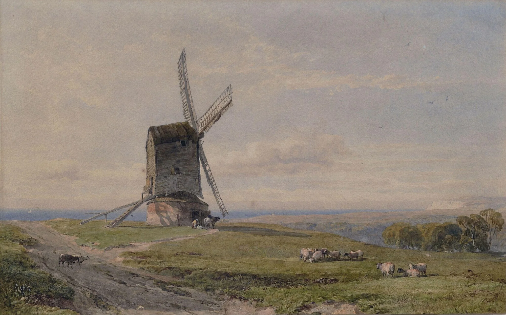 Old Windmill, near Eastbourne, detail