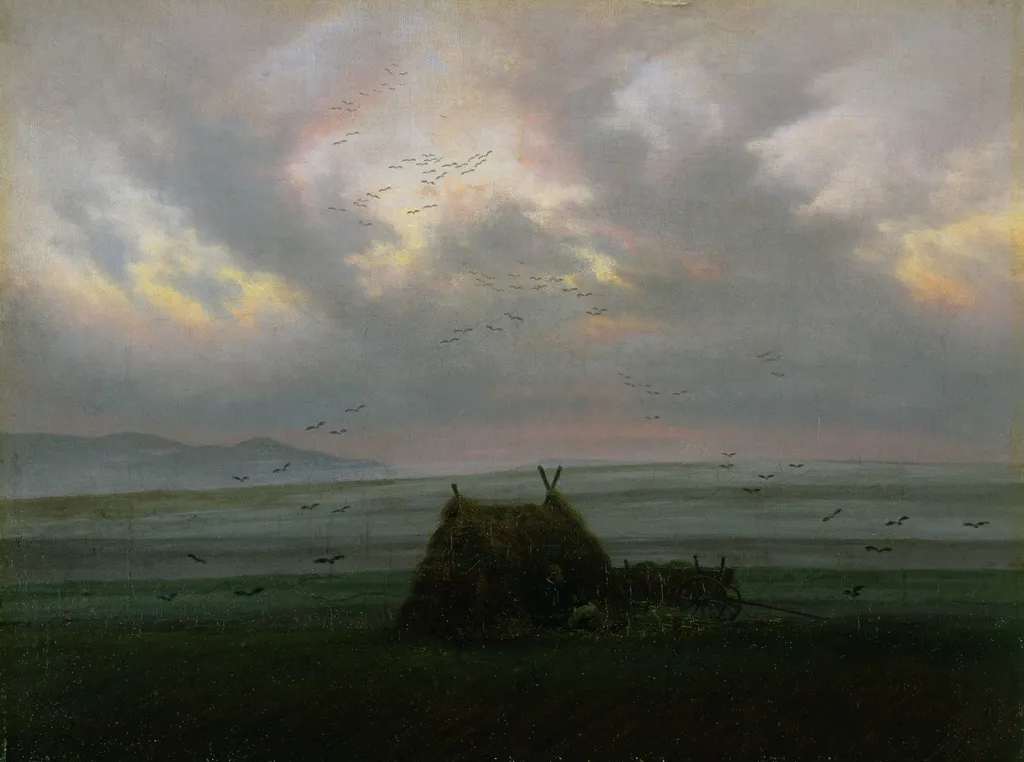 Mist, by Caspar David Friedrich, oil, 1820