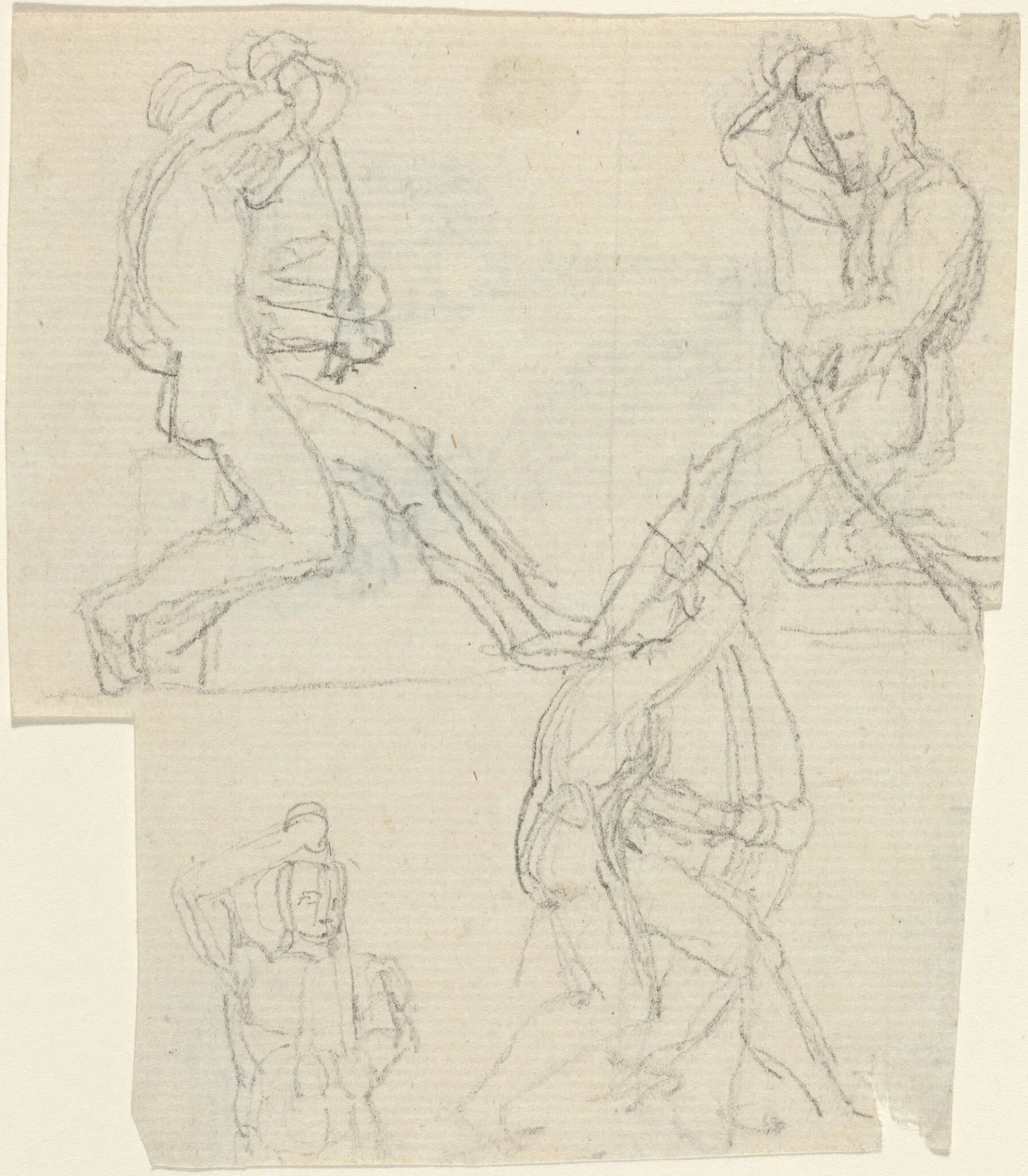Sheet of Studies [recto and verso], detail