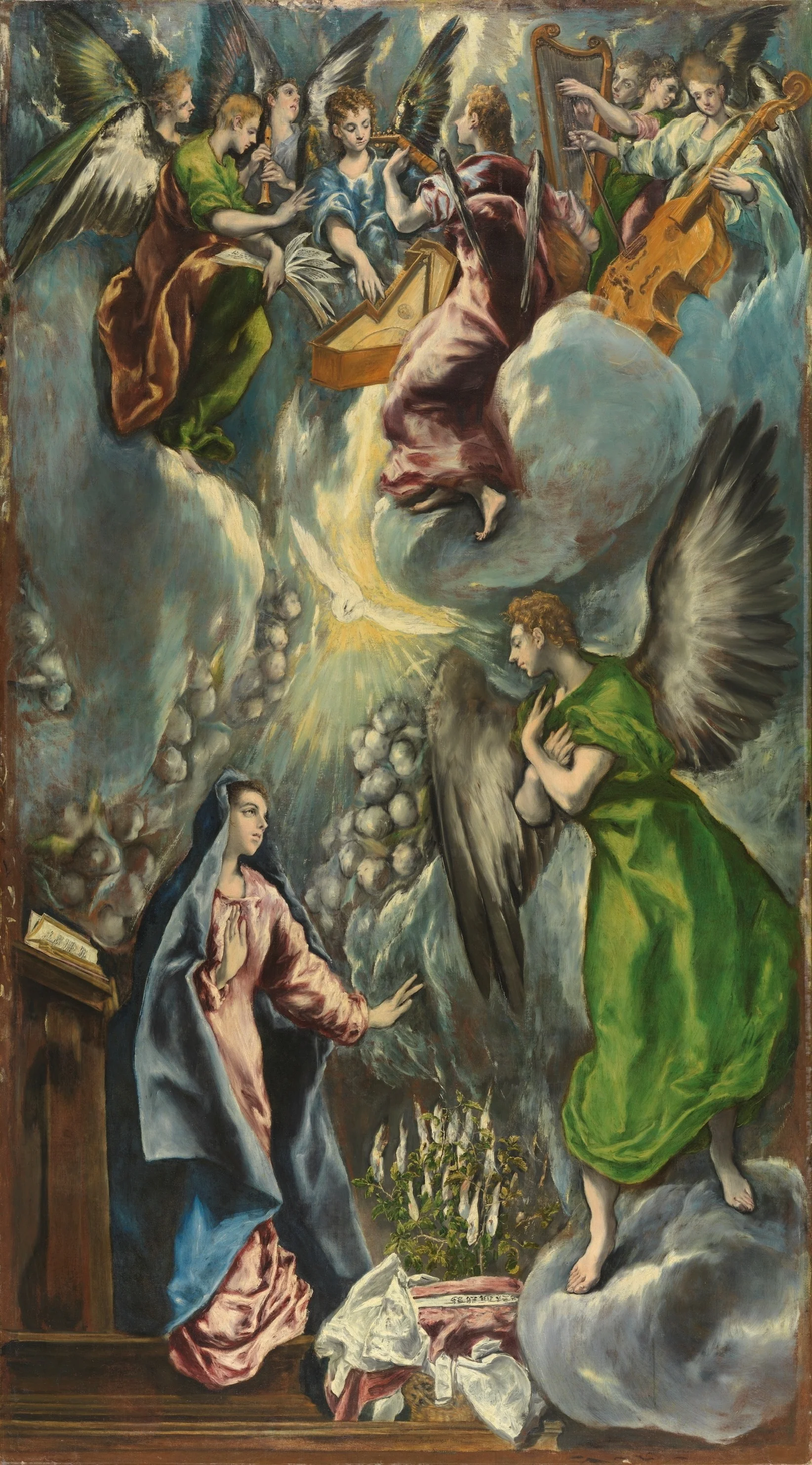 The Annunciation, detail