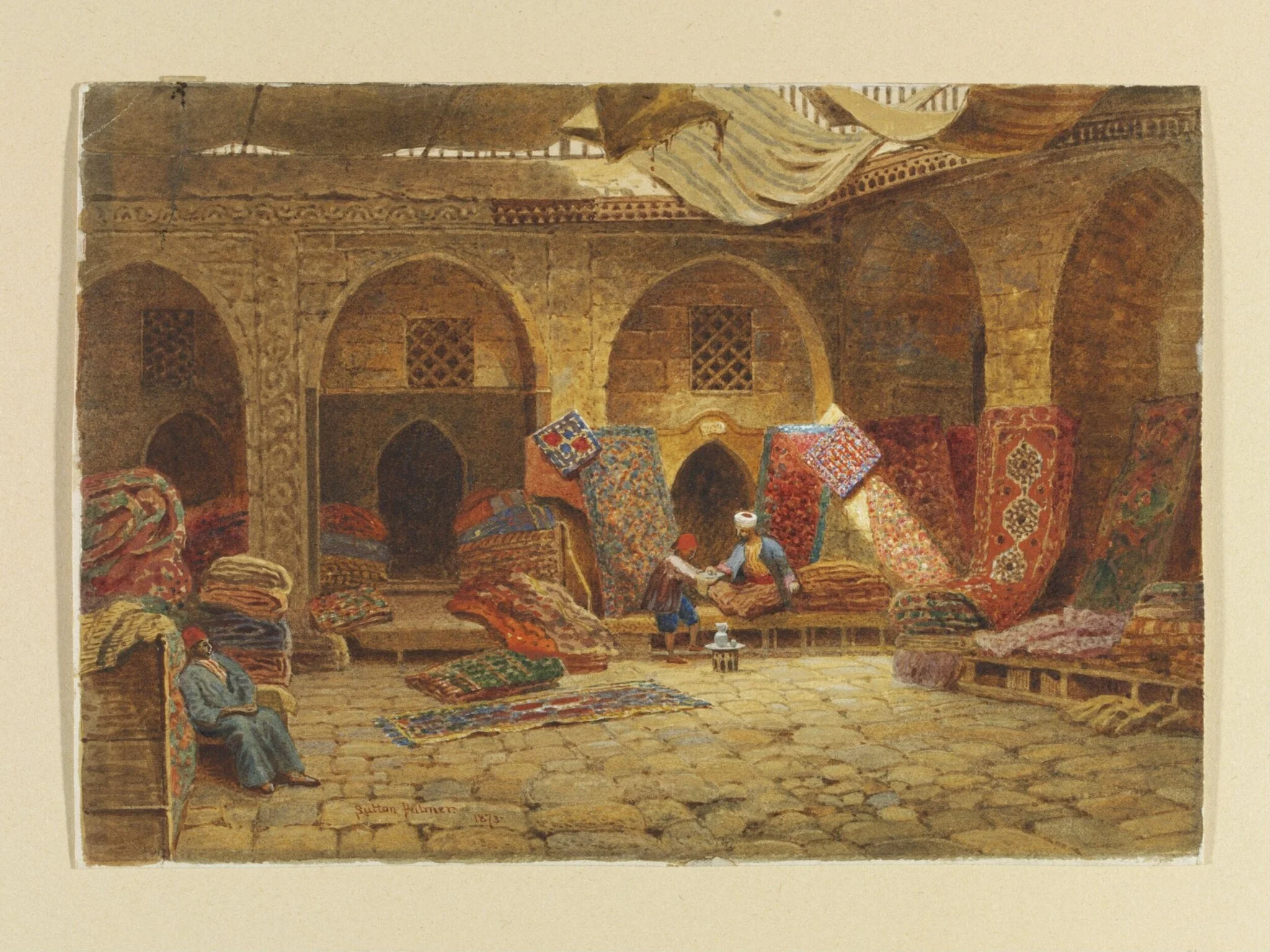 Carpet Merchant's Shop Cairo, detail