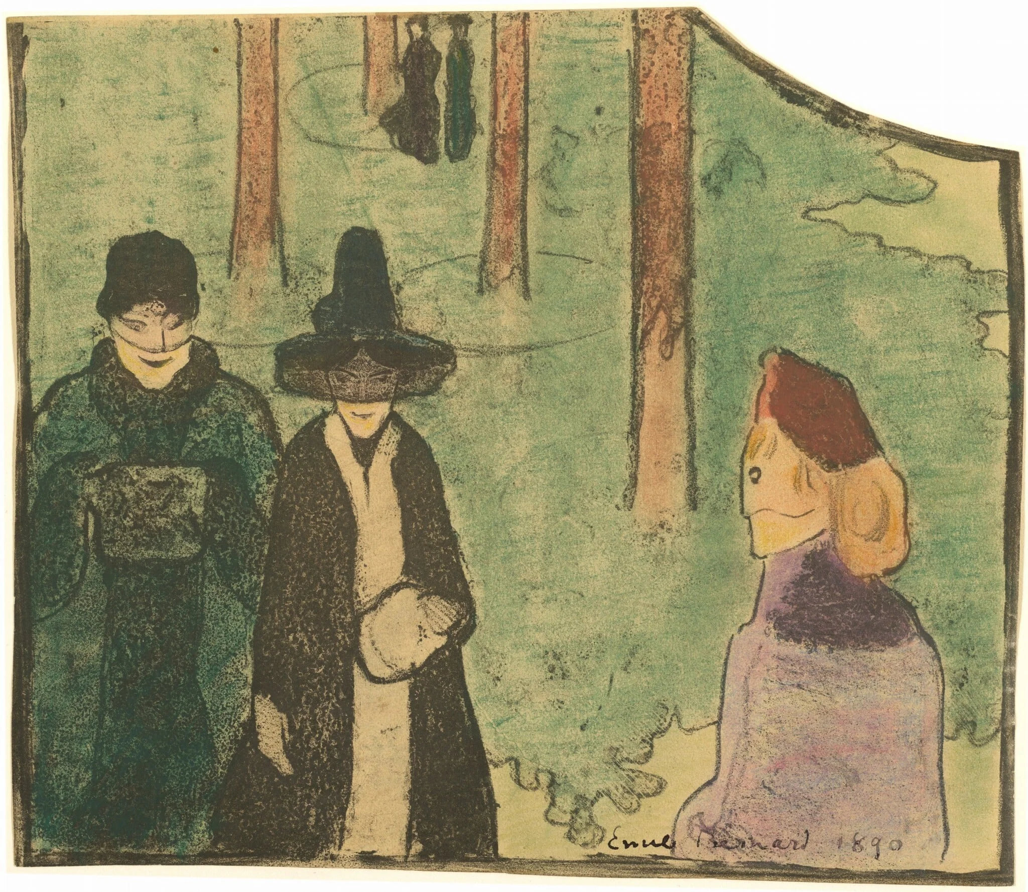La Promenade, detail