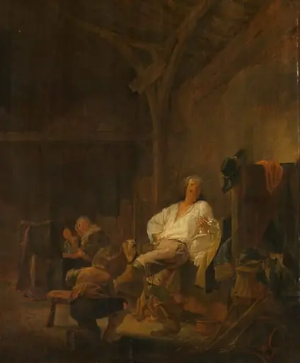 An Officer in Billeted Quarters, by Marten Stoop, unspecified, 1647